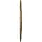 Ekena Millwork Rose and Ribbon Medallion (Canopies up to 4"), 23 5/8"OD x 4"ID x 1 1/2"P, Mississippi Mud Crackle CM23ROMMC - alternate 2